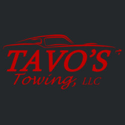 Heavy Blend Hooded Sweatshirt - Red/Chest Design