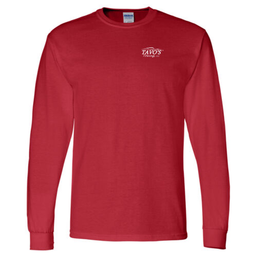 DryBlend 50/50 Long Sleeve T-Shirt - White/Chest/Back Thumbnail